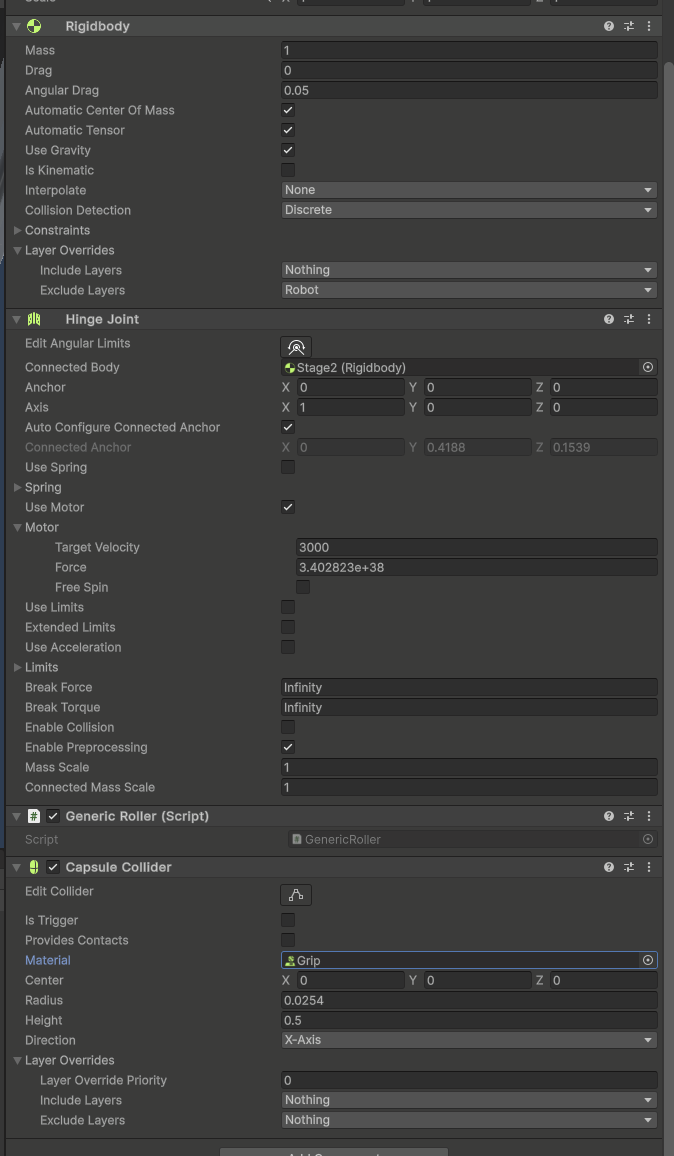 Set Material to Grip