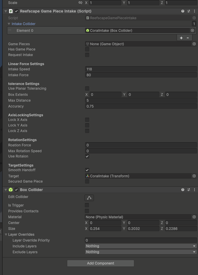 Add Intake and Collider